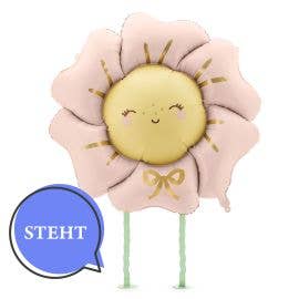 PartyDeco stehender Folienballon Blume