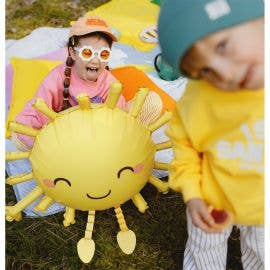 PartyDeco stehender Folienballon Sonne