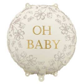 PartyDeco Folienballon "Oh Baby" Schriftzug