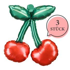 PartyDeco Folienballons Kirschen