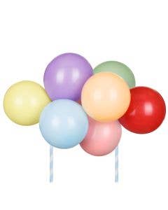 PartyDeco Ballon-Cake Topper Regenbogen